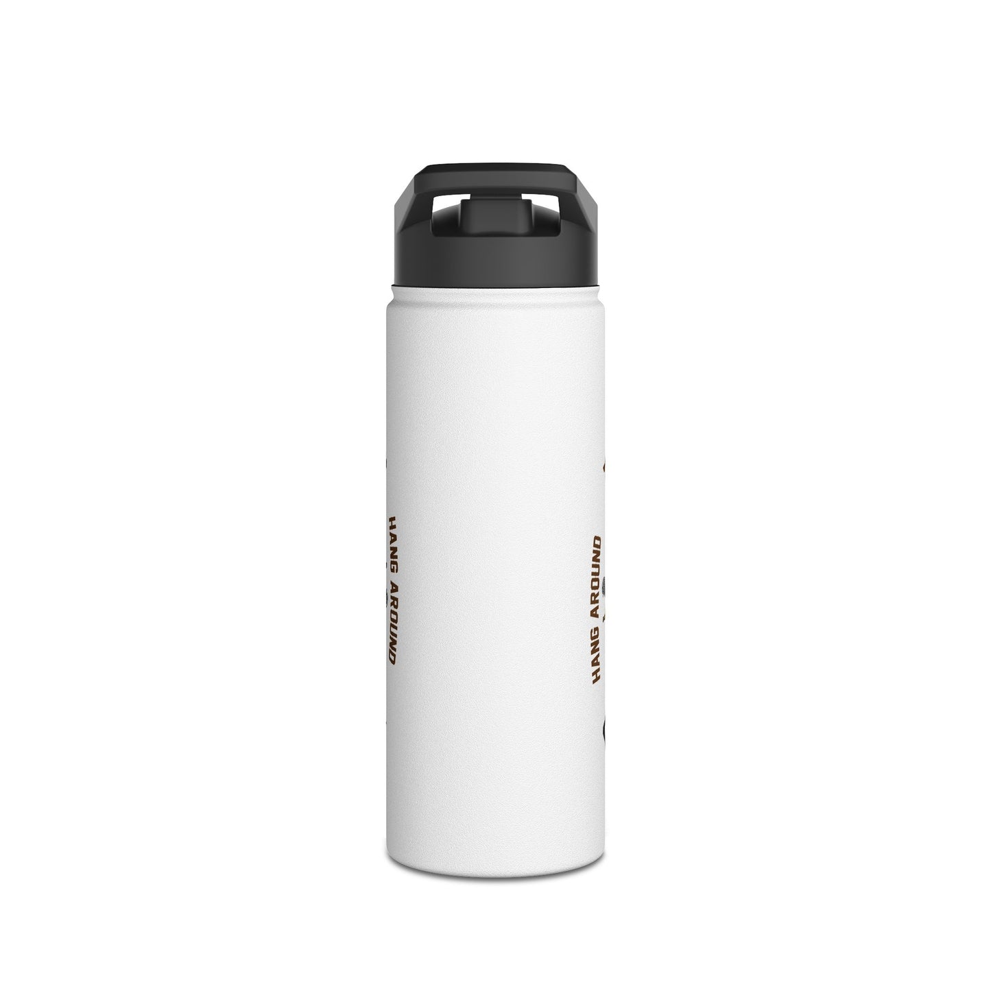 "Crease Monkey Hang Around" Stainless Steel Water Bottle, Standard Lid