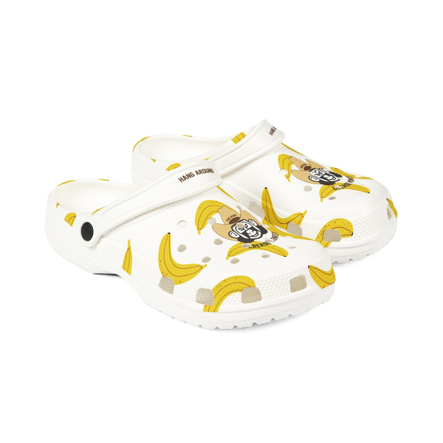 "Banana Crease Monkey" Faux Crocs
