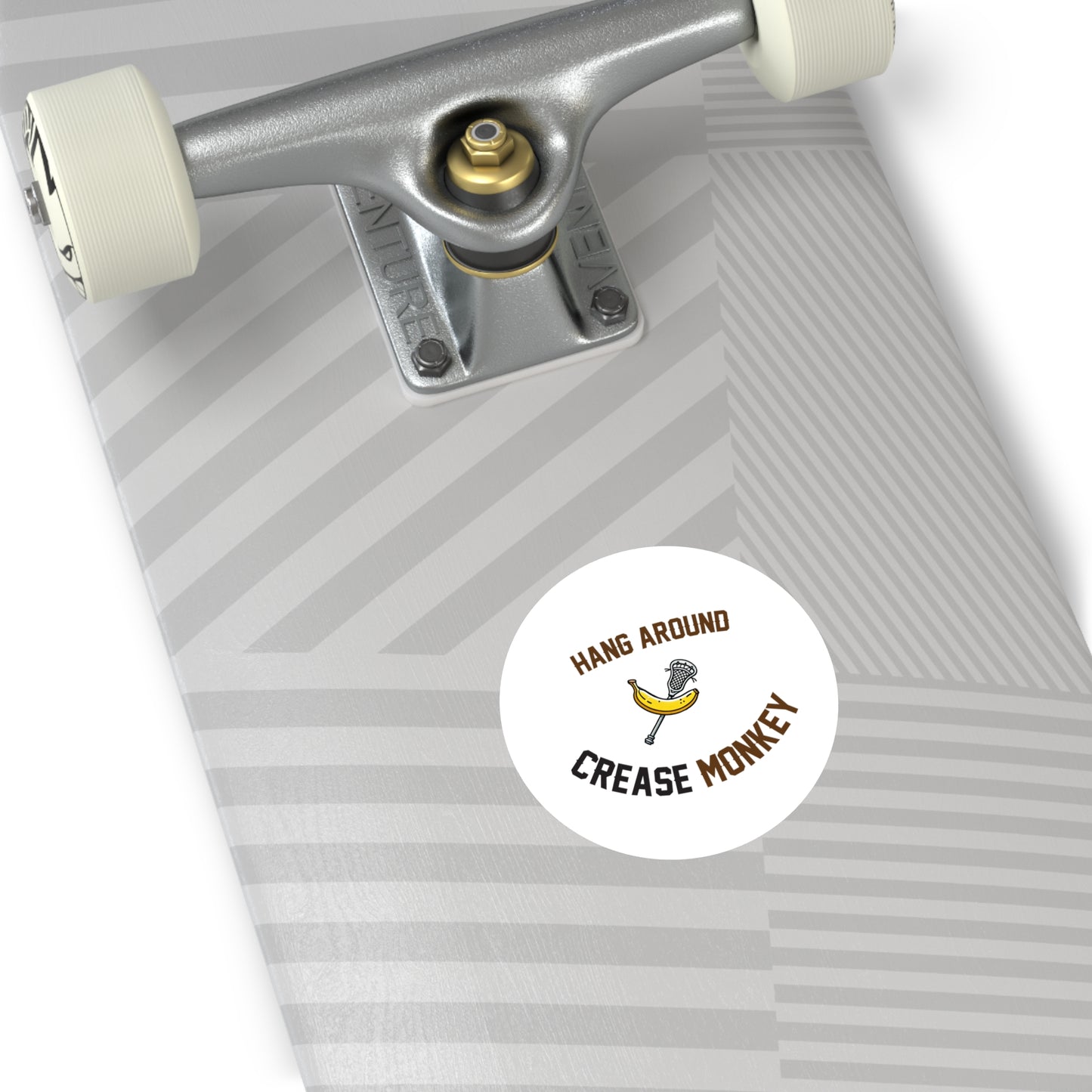 "Hang Around Banana Cross" Round Stickers, Indoor\Outdoor