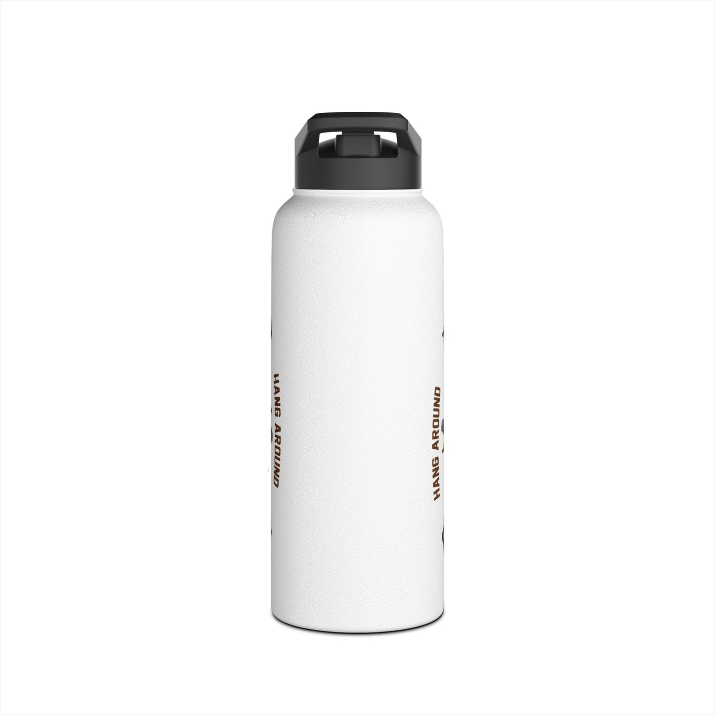 "Crease Monkey Hang Around" Stainless Steel Water Bottle, Standard Lid