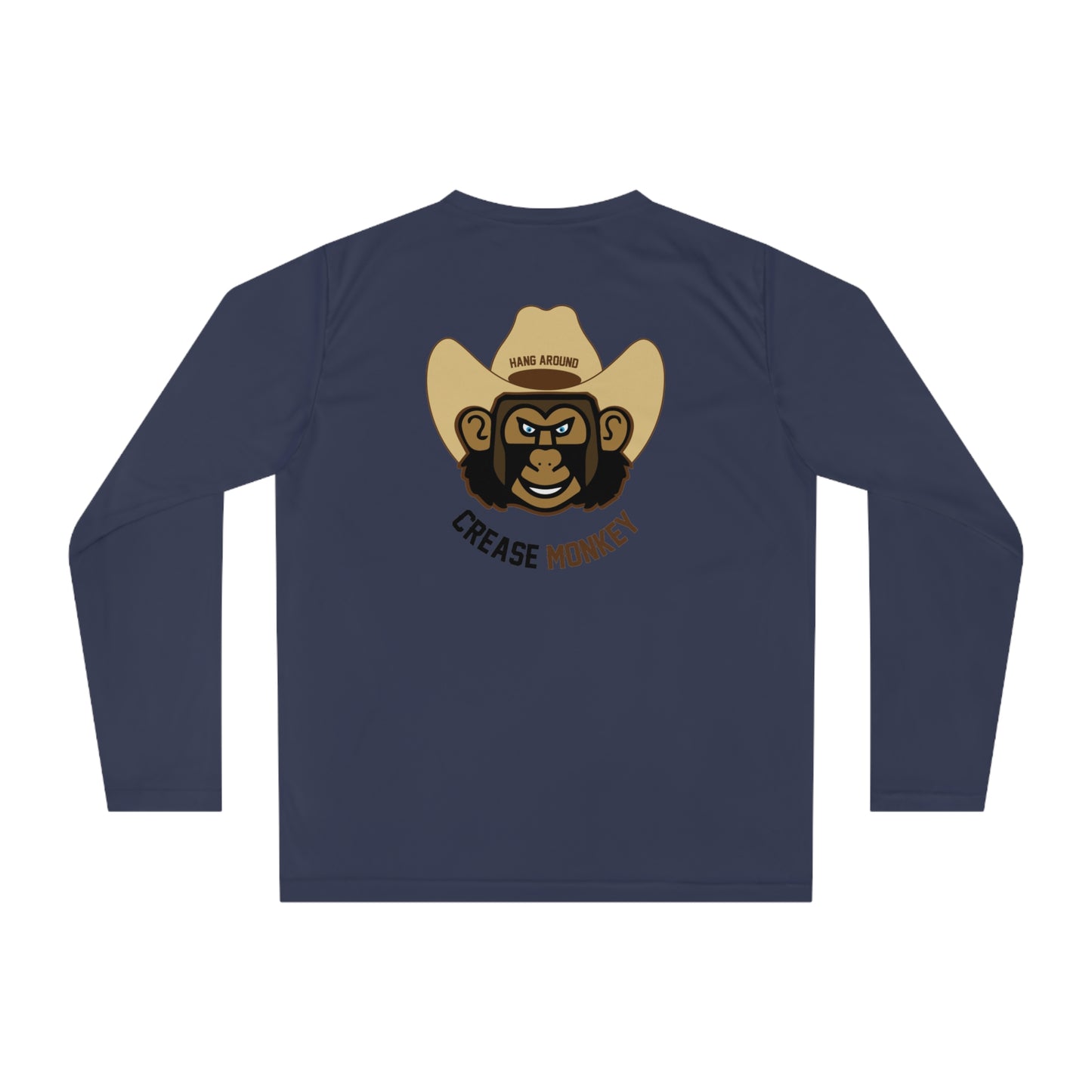 "Crease Monkey" Unisex Performance Long Sleeve Shirt