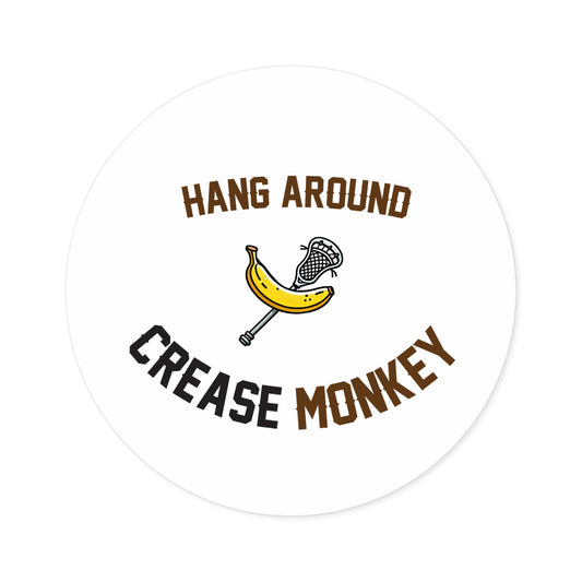 "Hang Around Banana Cross" Round Stickers, Indoor\Outdoor