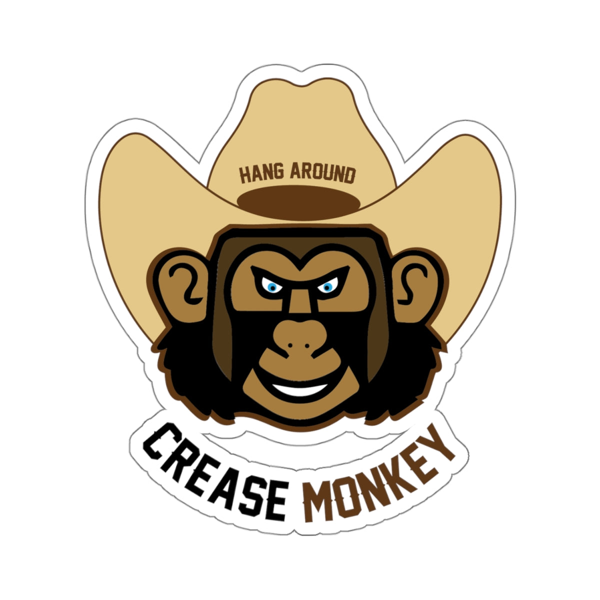 "Crease Monkey" Kiss-Cut Stickers