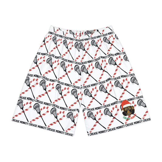 "Candy Cane" Holiday Men’s Sports Shorts