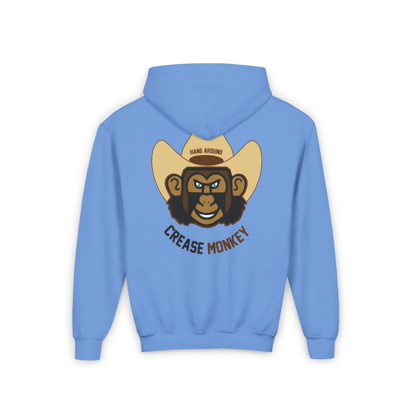 "Hang Around Crease Monkey" Youth Heavy Blend Hooded Sweatshirt