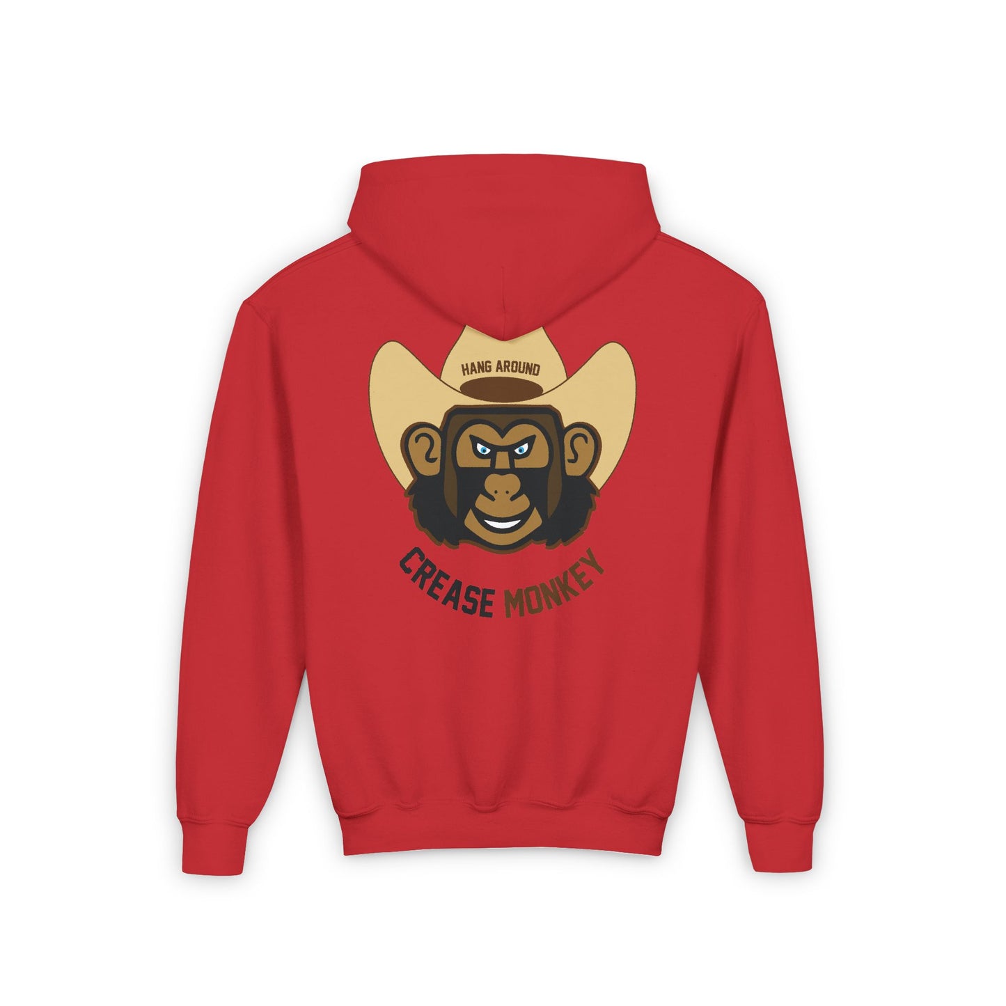 "Hang Around Crease Monkey" Youth Heavy Blend Hooded Sweatshirt