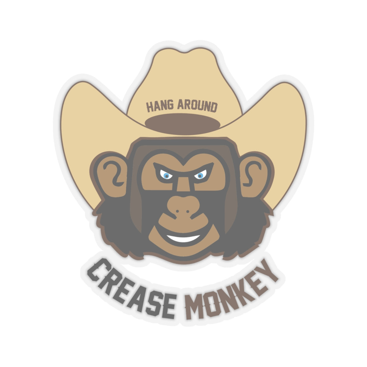 "Crease Monkey" Kiss-Cut Stickers