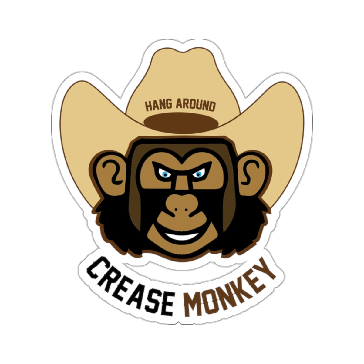 "Crease Monkey" Kiss-Cut Stickers